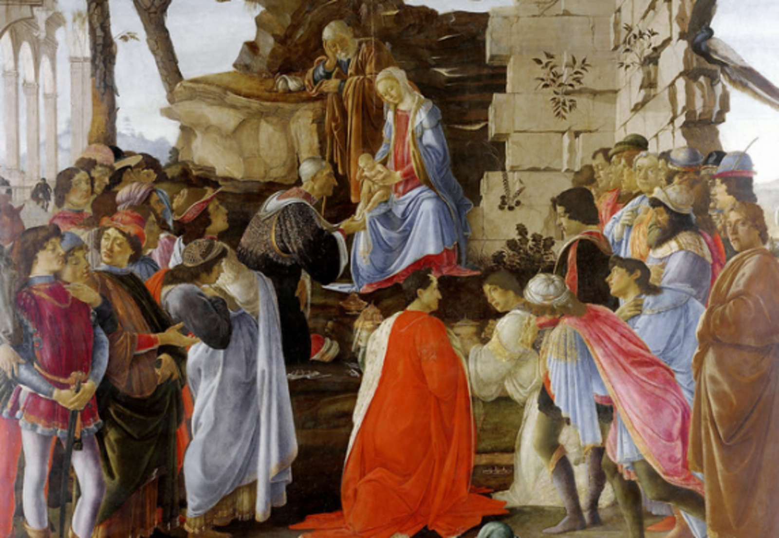 Adoration of the Magi - Painting by Sandro Botticelli